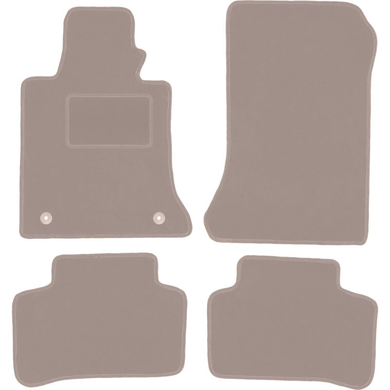 foto del prodotto tappetini in velluto beige per mercedes glk x204 suv 2008 2015 