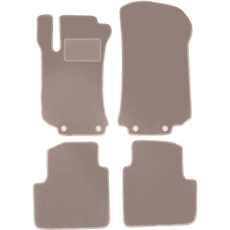 foto del prodotto tappetini in velluto beige per mercedes r v251 r251 minivan 2005 2013 