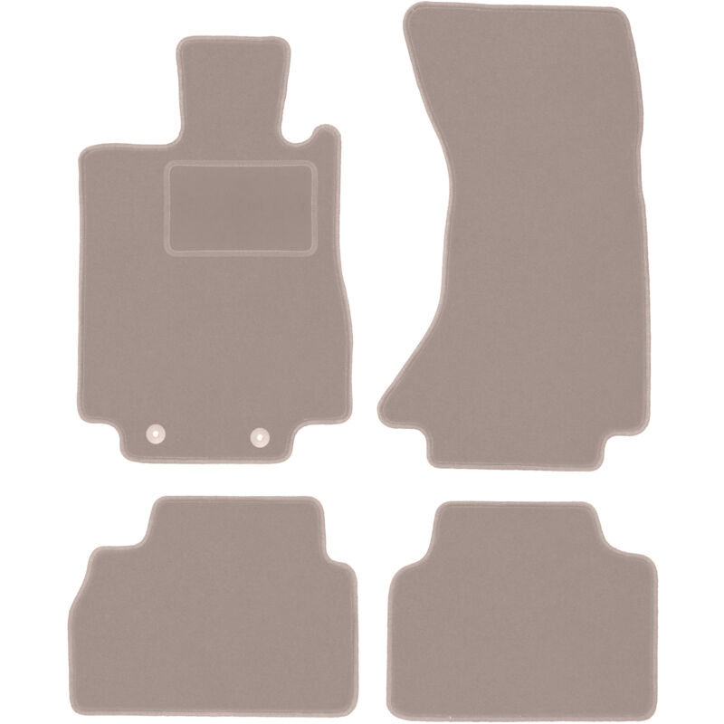 foto del prodotto tappetini in velluto beige per mercedes s w220 4matic corta 1998 2005 