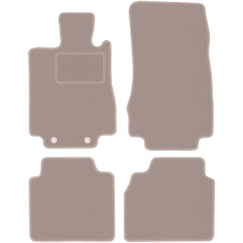 foto del prodotto tappetini in velluto beige per mercedes s w220 lunga 1998 2005 