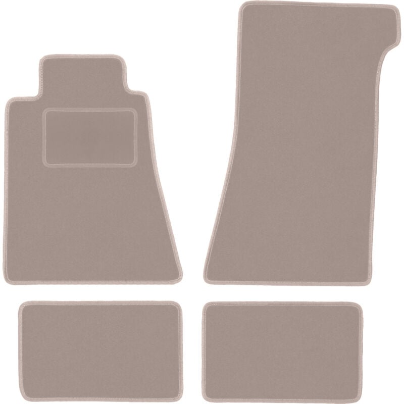 foto del prodotto tappetini in velluto beige per mercedes sl r107 senza catalizzatore coup 1971 1989 