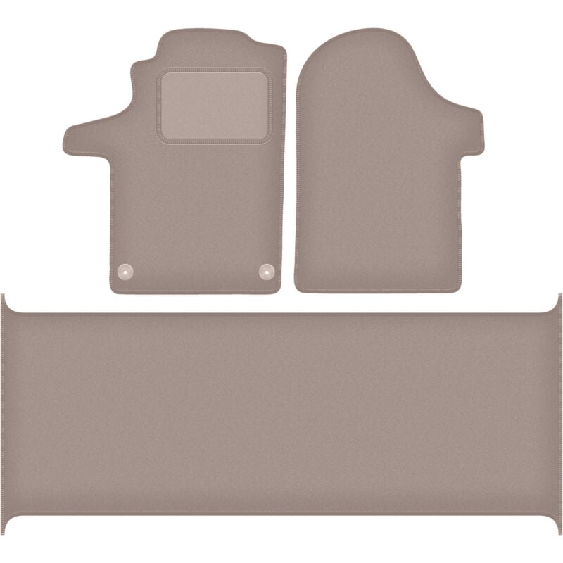 foto del prodotto tappetini in velluto beige per mercedes vito w447 furgone per consegne 2014 