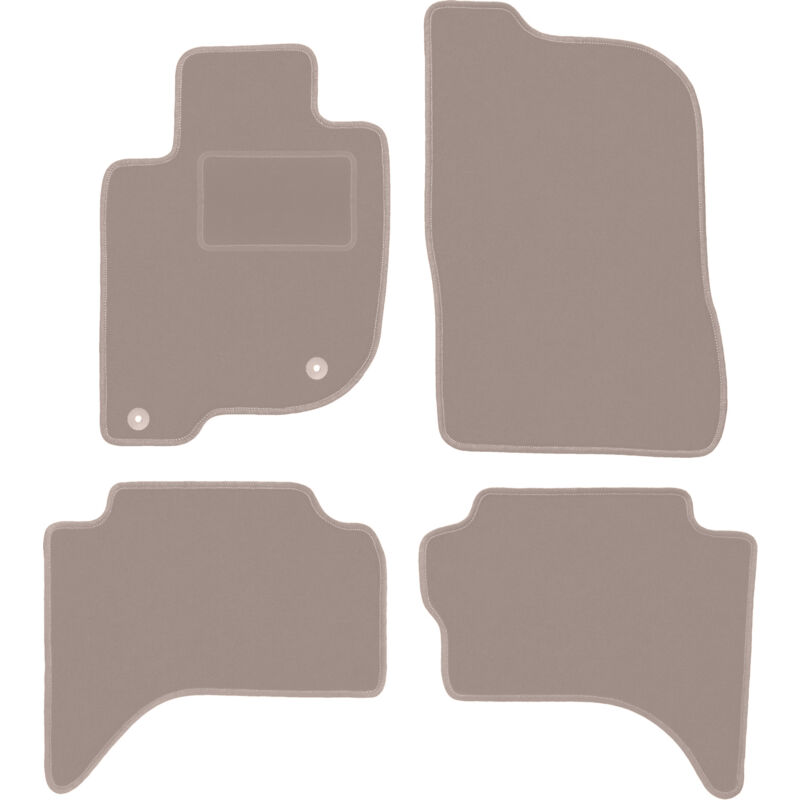 foto del prodotto tappetini in velluto beige per mitsubishi l200 v fuoristrada 2015 