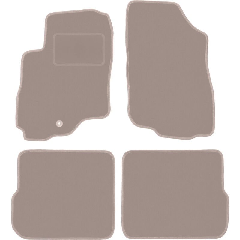 foto del prodotto tappetini in velluto beige per mitsubishi outlander i suv 2001 2006 