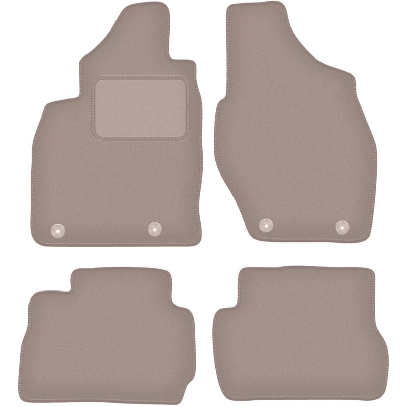 foto del prodotto tappetini in velluto beige per mitsubishi pajero pinin suv 1999 2006 