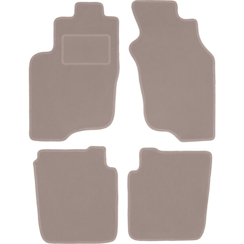 foto del prodotto tappetini in velluto beige per mitsubishi space star minivan 1999 2005 