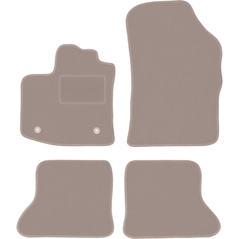 foto del prodotto tappetini in velluto beige per monovolume dacia dokker 2013 