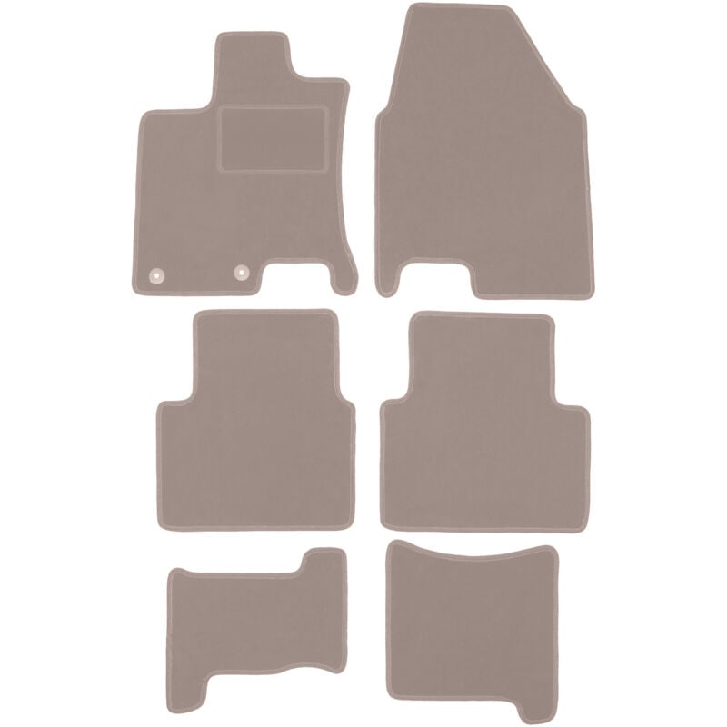 foto del prodotto tappetini in velluto beige per nisan qashqai 2 crossover 2008 2013 