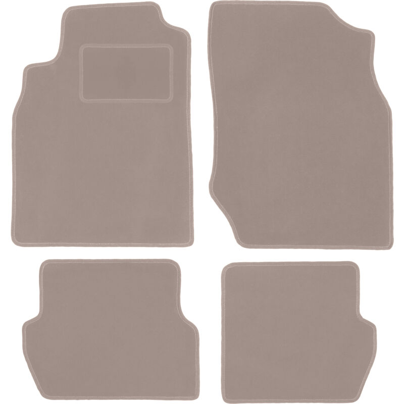 foto del prodotto tappetini in velluto beige per nissan almera n16 hatchback 2000 2006 