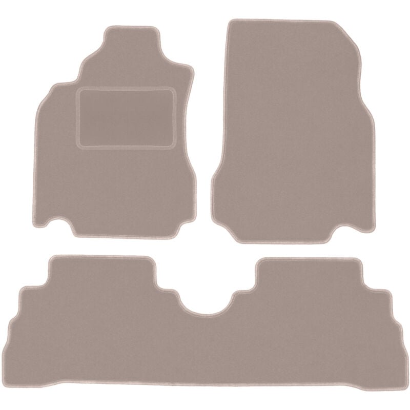 foto del prodotto tappetini in velluto beige per nissan cube z12 keicar 2008 2011 