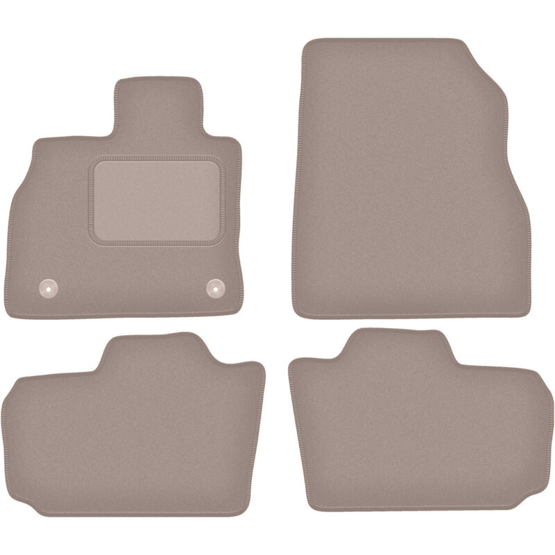 foto del prodotto tappetini in velluto beige per nissan leaf i hatchback 2010 2017 
