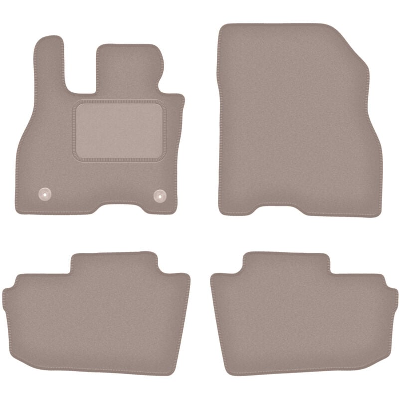 foto del prodotto tappetini in velluto beige per nissan leaf ii hatchback 2017 