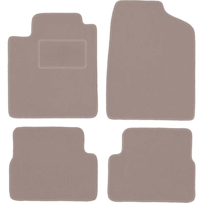 foto del prodotto tappetini in velluto beige per nissan micra k12 hatchback 2002 2010 
