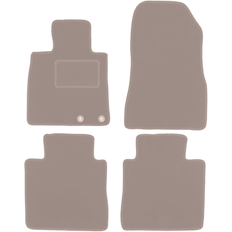 foto del prodotto tappetini in velluto beige per nissan note ii hatchback 2012 