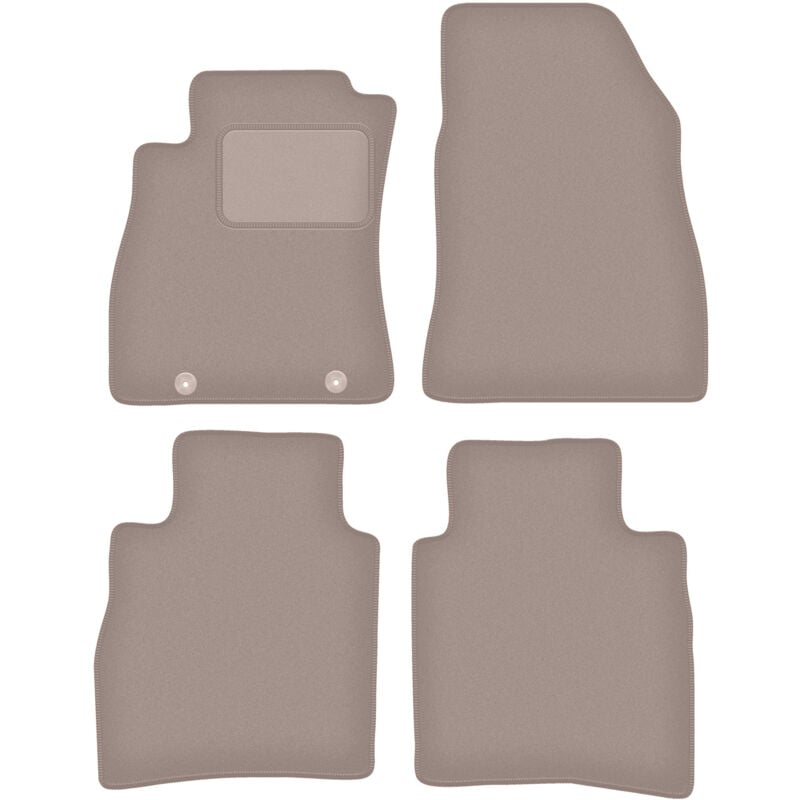 foto del prodotto tappetini in velluto beige per nissan pulsar c13 hatchback 2014 