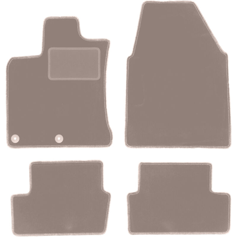 foto del prodotto tappetini in velluto beige per nissan qashqai i j10 crossover 2006 2013 