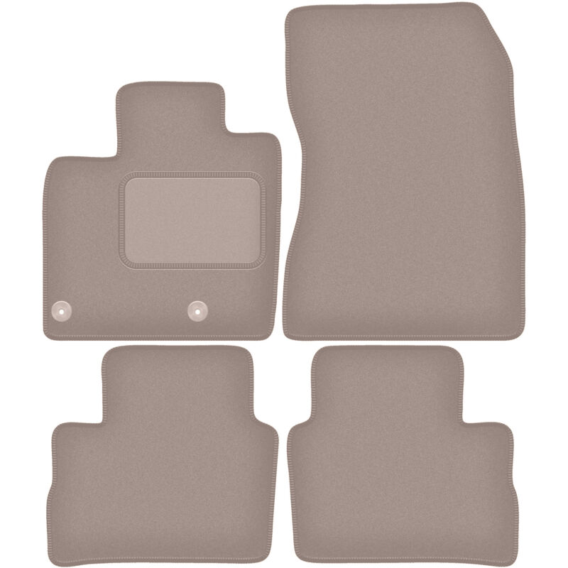 foto del prodotto tappetini in velluto beige per nissan qashqai iii suv 2021 
