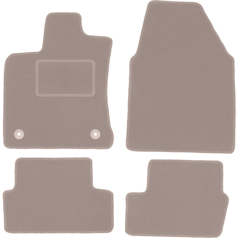foto del prodotto tappetini in velluto beige per nissan qashqai j10 i crossover 2006 2013 