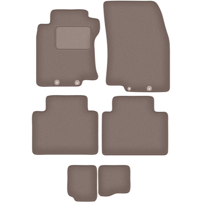 foto del prodotto tappetini in velluto beige per nissan x trail iii t32 7 posti 2014 2017 