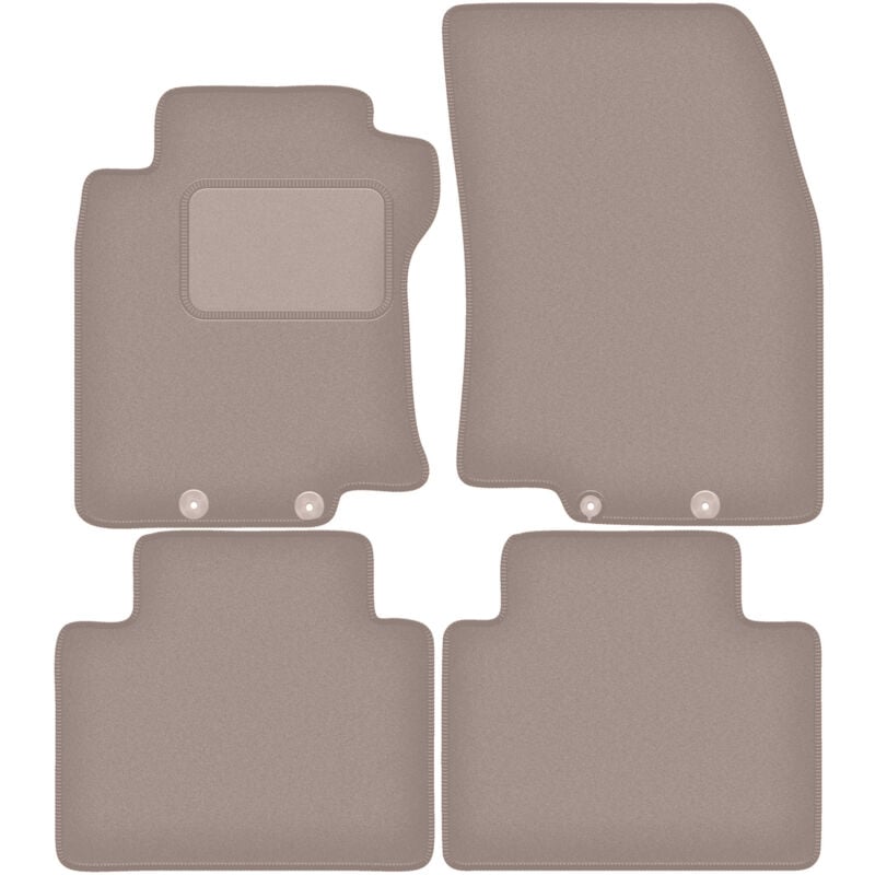 foto del prodotto tappetini in velluto beige per nissan x trail iii t32 fl suv 2017 2021 