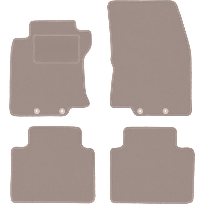 foto del prodotto tappetini in velluto beige per nissan x trail iii t32 suv 2013 2017 