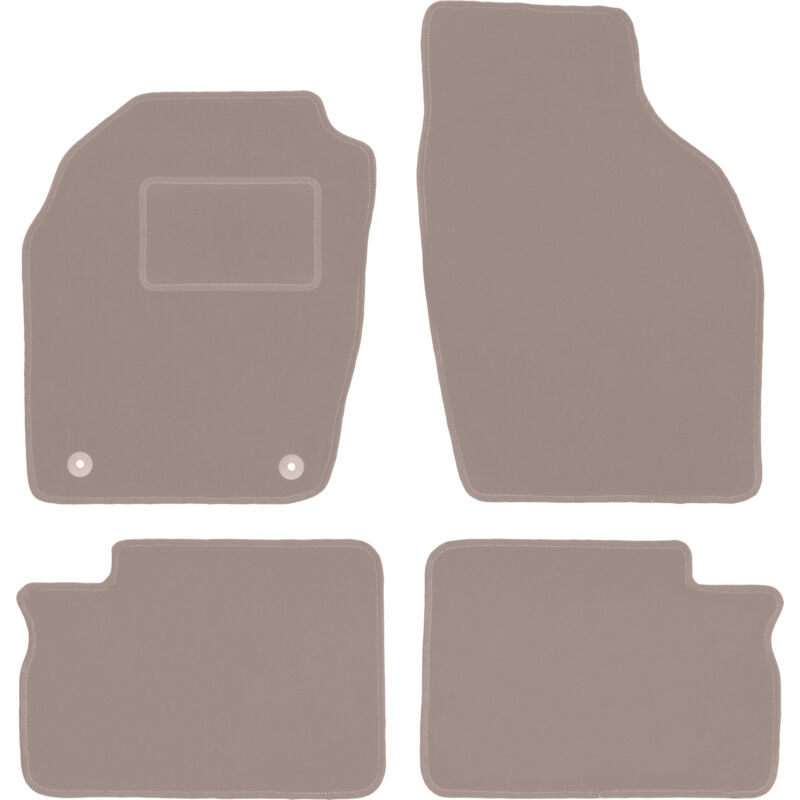 foto del prodotto tappetini in velluto beige per opel agila a hatchback 2000 2007 