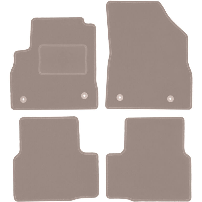 foto del prodotto tappetini in velluto beige per opel astra k berlina, hatchback, station wagon 2015 