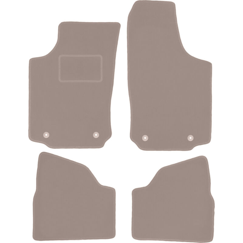 foto del prodotto tappetini in velluto beige per opel corsa c hatchback 2000 2006 