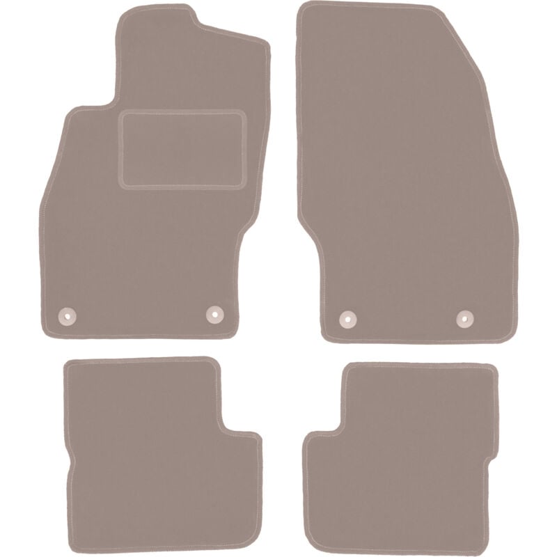 foto del prodotto tappetini in velluto beige per opel corsa e hatchback 2015 2020 