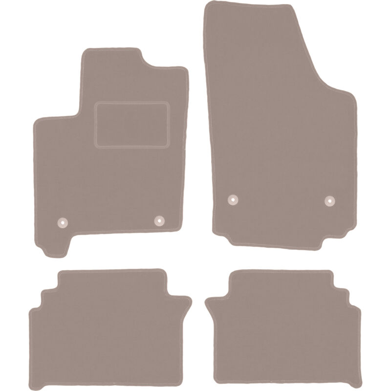 foto del prodotto tappetini in velluto beige per opel meriva a monovolume 2002 2010 