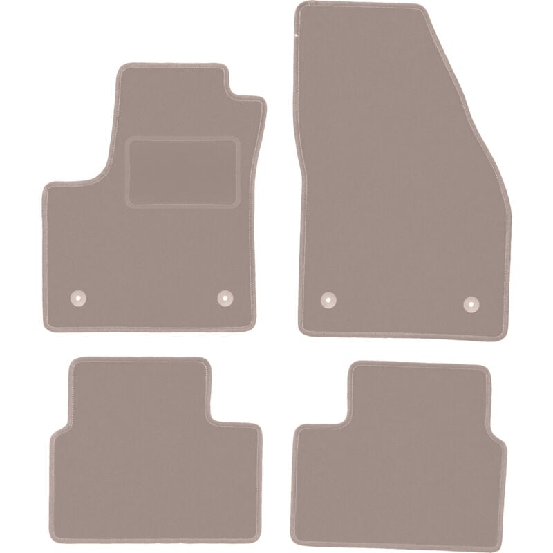 foto del prodotto tappetini in velluto beige per opel meriva b monovolume 2010 2017 