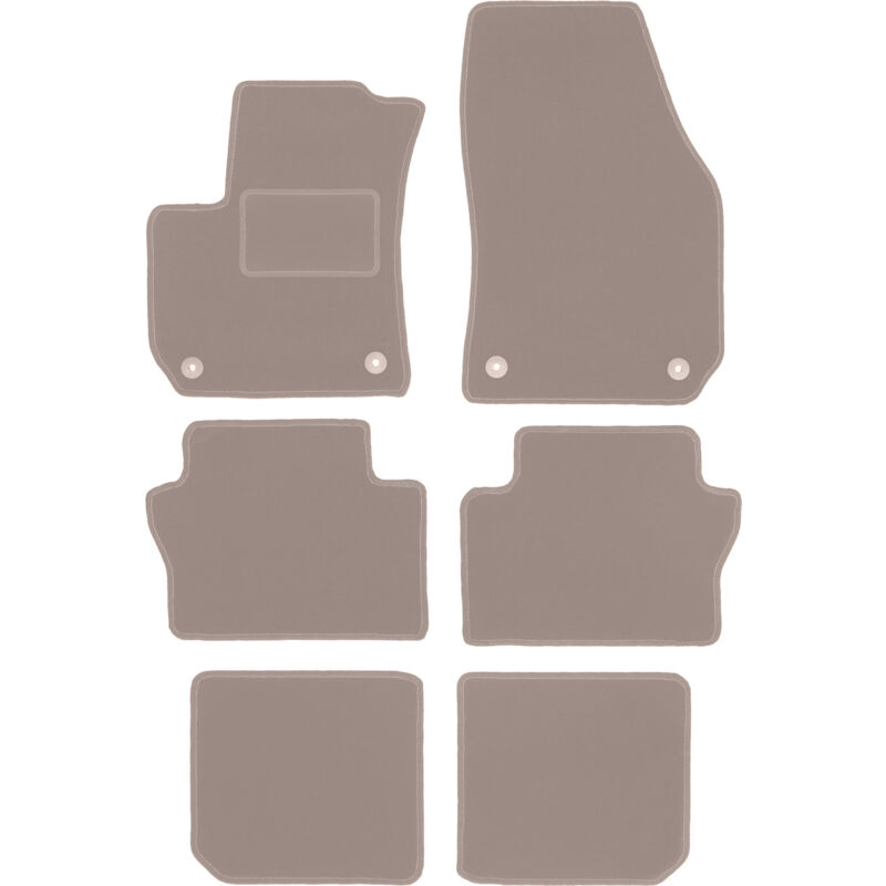 foto del prodotto tappetini in velluto beige per opel zafira b monovolume 2005 2014 