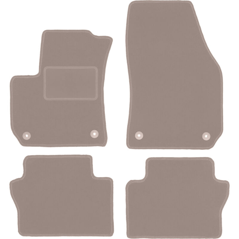 foto del prodotto tappetini in velluto beige per opel zafira b monovolume 2005 2014 