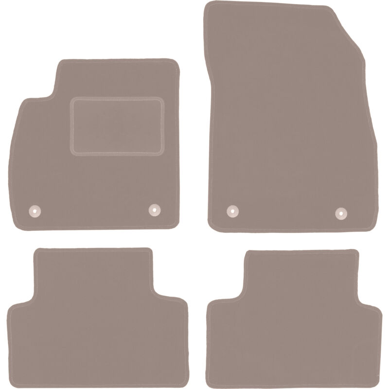 foto del prodotto tappetini in velluto beige per opel zafira c monovolume 2012 2018 