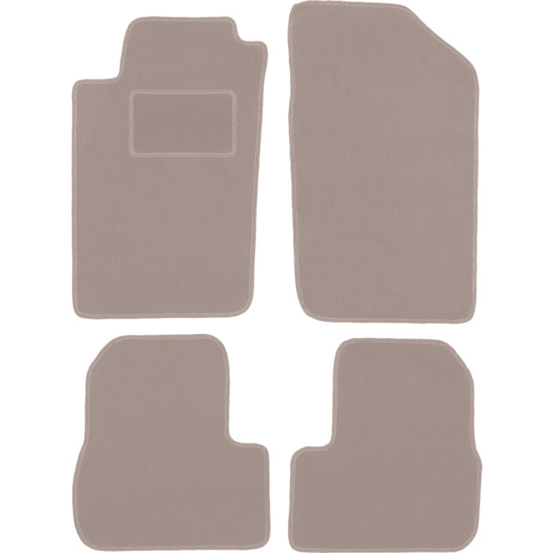 foto del prodotto tappetini in velluto beige per peugeot 206 hatchback, sw, station wagon, cc, cabrio 1998 2010 