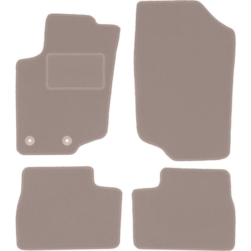 foto del prodotto tappetini in velluto beige per peugeot 207 sw, station wagon, hatchback 2006 2012 