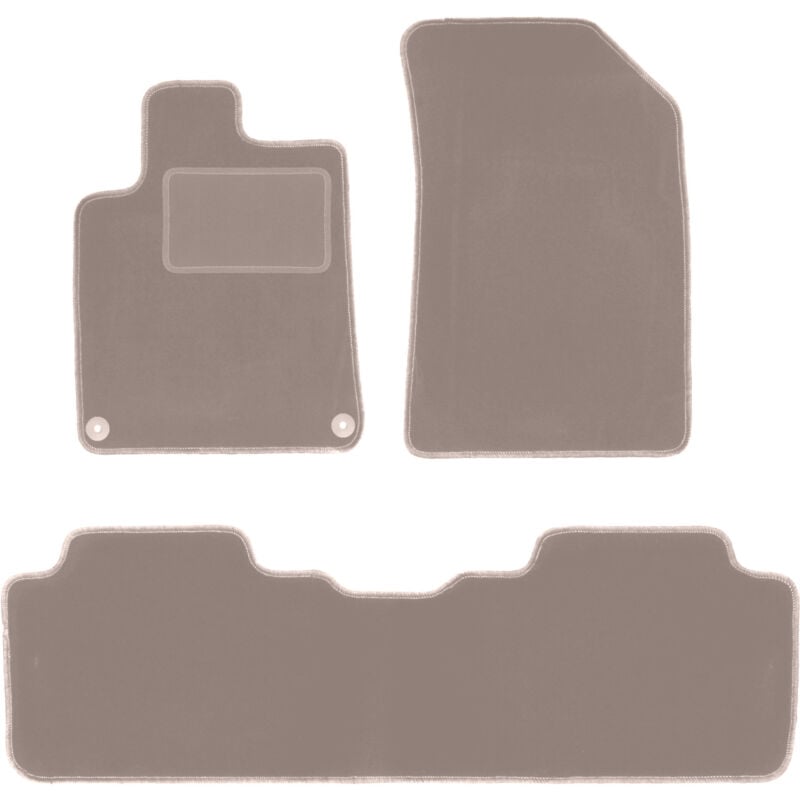 foto del prodotto tappetini in velluto beige per peugeot 407 coup , berlina, station wagon, sw 2004 2011 