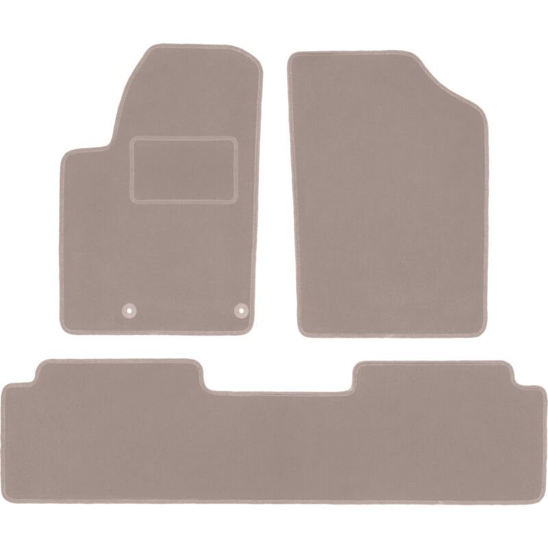 foto del prodotto tappetini in velluto beige per peugeot partner i kombivan, tepee 1997 2010 
