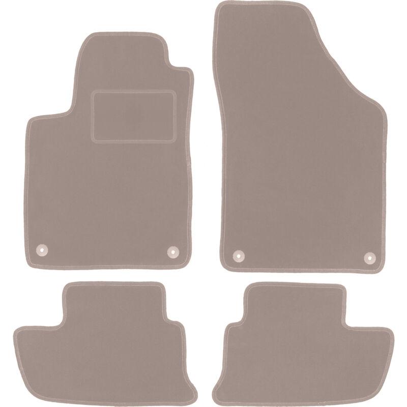 foto del prodotto tappetini in velluto beige per peugeot rcz coup 2010 2015 