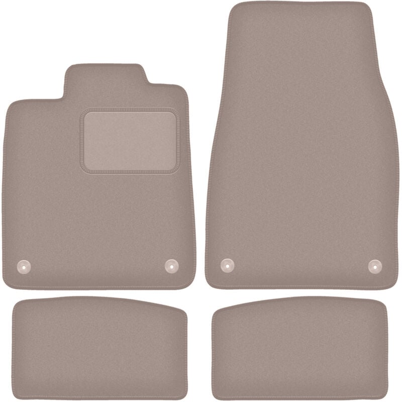 foto del prodotto tappetini in velluto beige per porsche taycan berlina 2020 