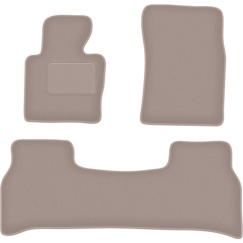 foto del prodotto tappetini in velluto beige per range rover iii l322 suv 2001 2012 