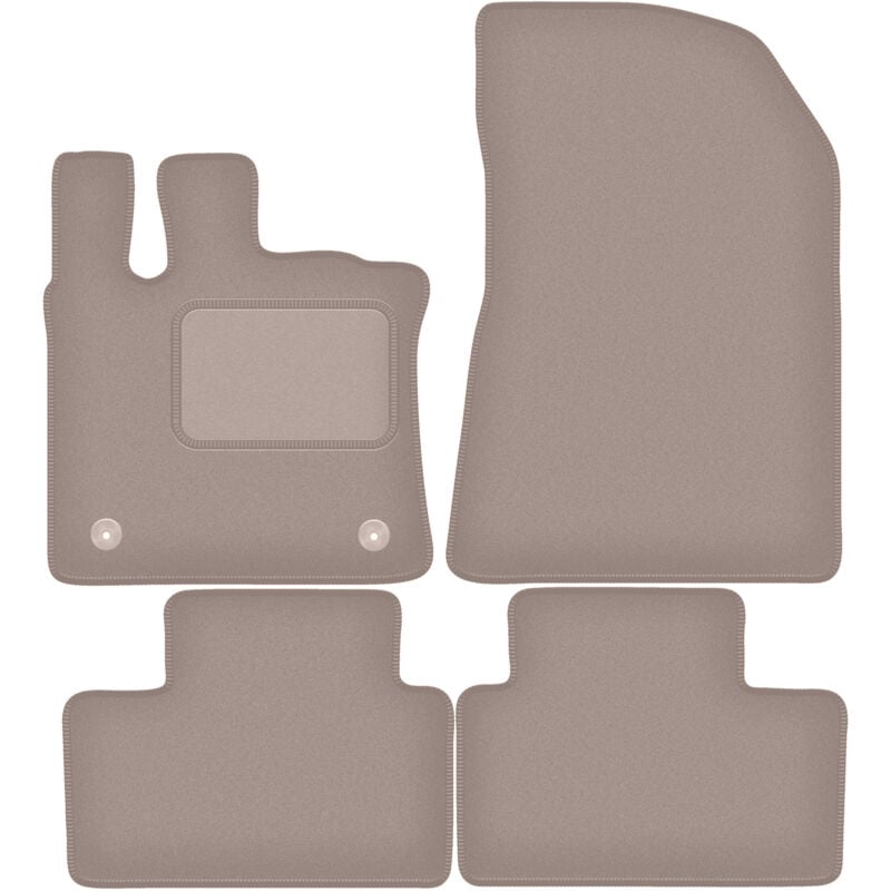 foto del prodotto tappetini in velluto beige per renault captur ii crossover 2020 