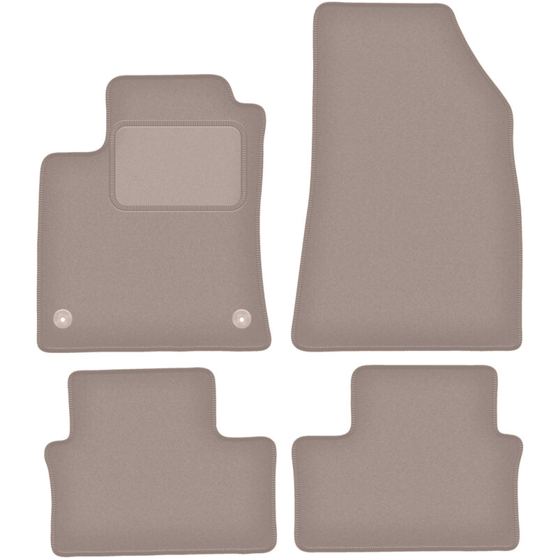 foto del prodotto tappetini in velluto beige per renault clio v hatchback 2019 