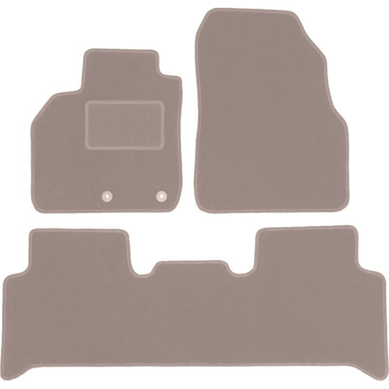 foto del prodotto tappetini in velluto beige per renault grand scenic ii monovolume 2003 2009 