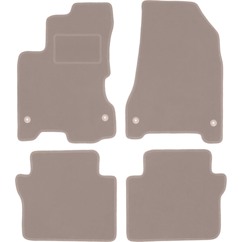 foto del prodotto tappetini in velluto beige per renault koleos i suv 2007 2016 