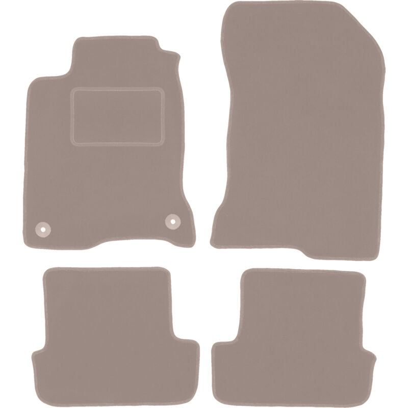foto del prodotto tappetini in velluto beige per renault laguna iii coup 2007 2015 