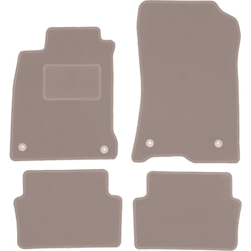 foto del prodotto tappetini in velluto beige per renault laguna iii liftback, station wagon 2007 2015 