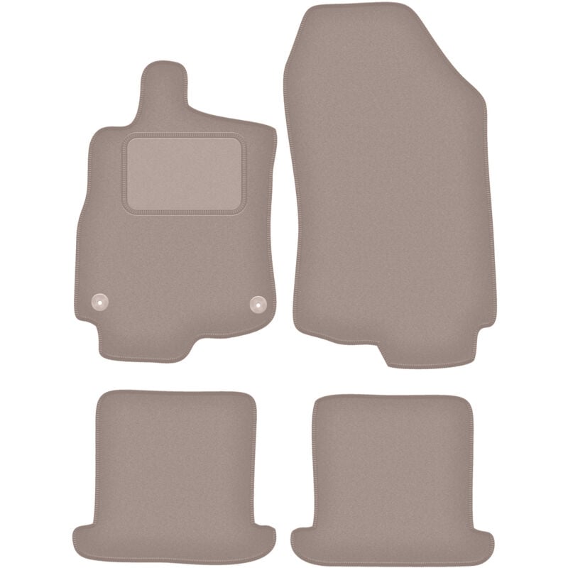 foto del prodotto tappetini in velluto beige per renault megane iii cabrio 2008 2015 
