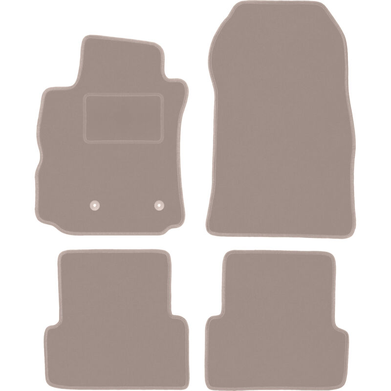 foto del prodotto tappetini in velluto beige per renault modus monovolume 2004 2012 