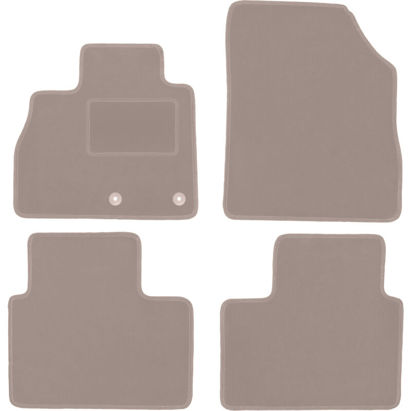 foto del prodotto tappetini in velluto beige per renault scenic iv monovolume 2016 